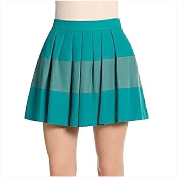 NWT Rachel Zoe Mirabelle striped skirt in blue/green - Picture 1 of 6